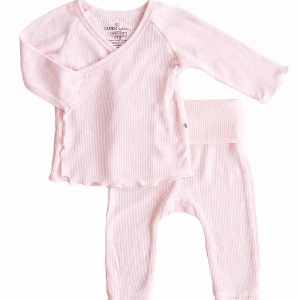 Caden Lane Soft Pink TWO PIECE Set 0-3 Months